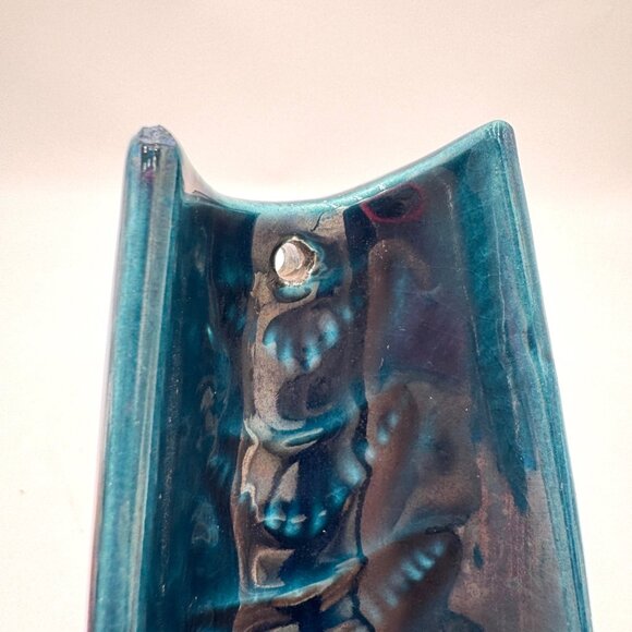 Wall candle holder - AWF pottery studio Norway 1960s - Candle light holder. Deep - Picture 2 of 16